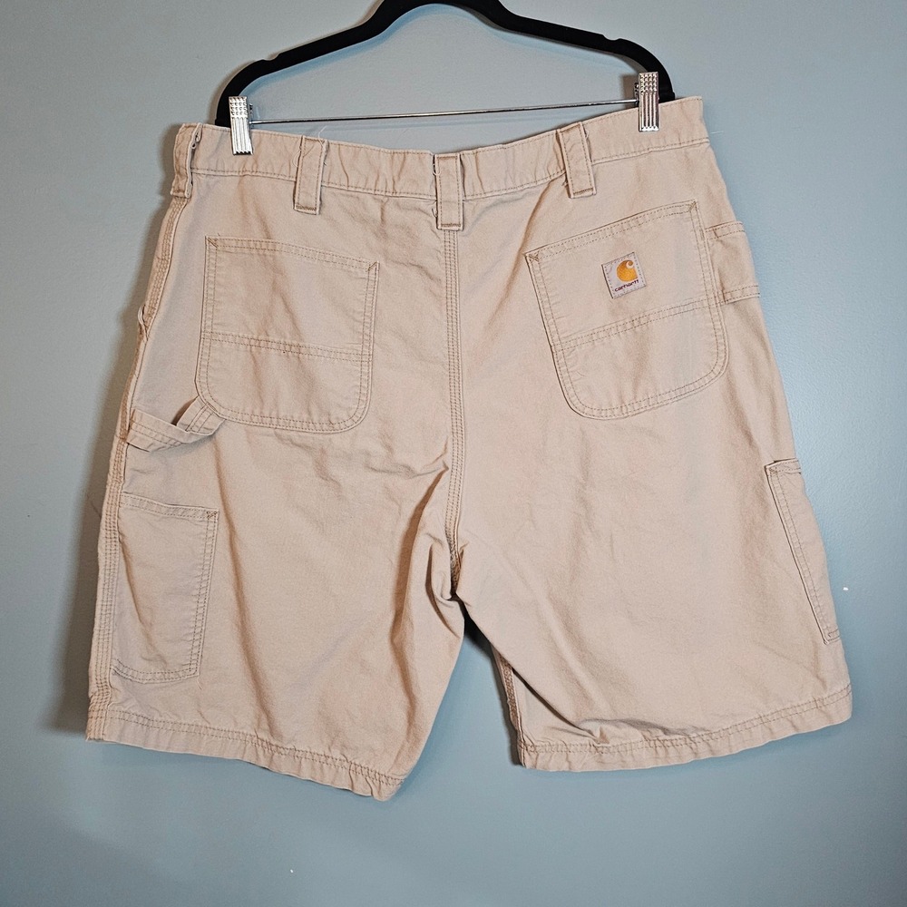 Carhartt Mens B147 TAN Loose Fit Canvas Carpenter Shorts Tan Size‎ 40 Workwear - Picture 2 of 6